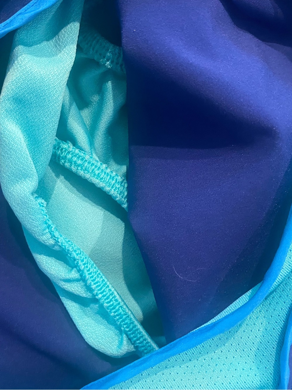 Nike Dri Fit Shorts 2 Pair Sz S Blue/Green Blue/Orange Panty Insert Drawstring - Picture 9 of 11
